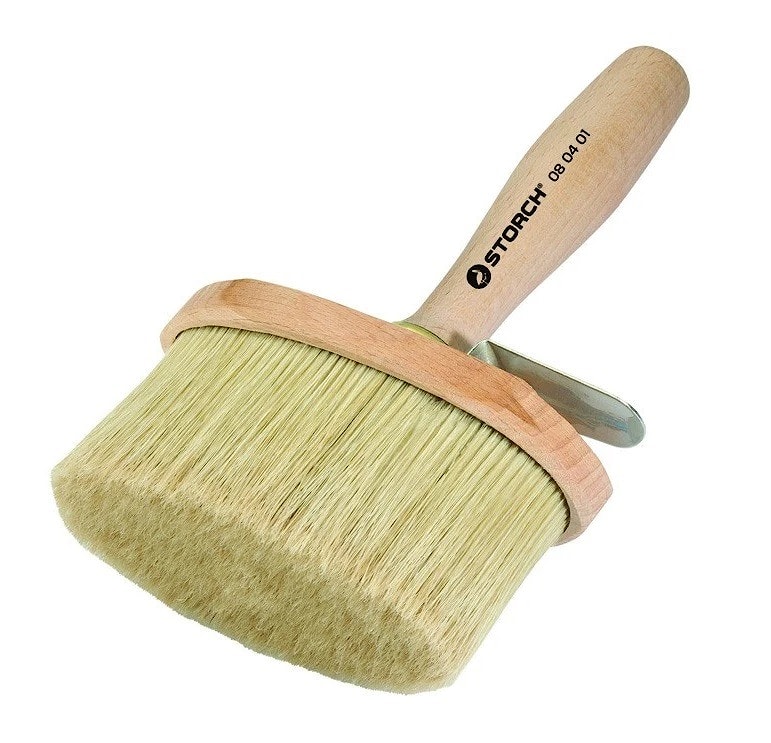 Макловица овальная профессиональная STORCH Oval-Flachenstreicher 135 х 65 х 77 мм. Высококачественная щетина, удобная деревянная ручка. Арт.: 08 04 00.