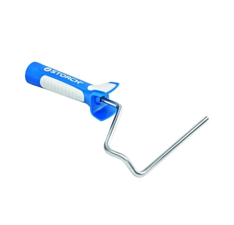 Ручка для малярного валика STORCH Aufsteck-Bügel "LOCK-IT Ergoknick". Размеры: 25 см, 8 мм. Из нержавеющей высококачественной стали, с замком, специально изогнутая форма для оптимальной силовой передачи и для удобства запястью, особенно при использовании с удочкой. Арт.: 14 61 25.