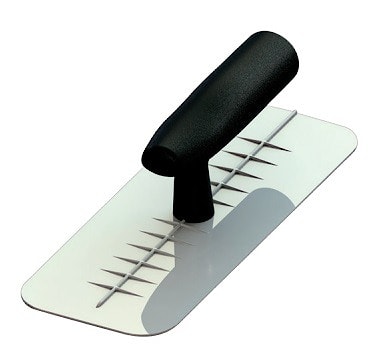 Кельма Pentrilo ABS для нанесения декоративных материалов, закругленная. Арт. 13122