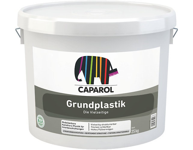 Шпатлёвка Caparol Grundplastik (Грундпластик): дисперсионная пластичная декоративная шпатлевка   