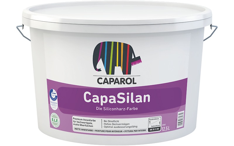 Caparol CapaSilan (КапаСилан): водно-дисперсионная интерьерная силиконовая краска для стен и потолков 10 л   