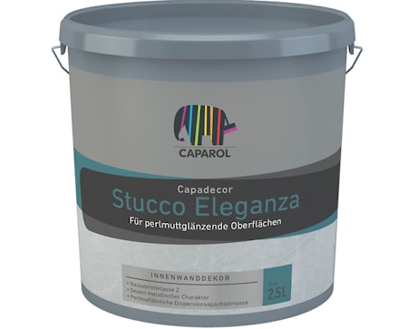 Capadecor Stucco Eleganza (Кападекор Штукко Элеганца): водно-дисперсионная декоративная штукатурка с эффектом мокрого шёлка, 2,5 л.  