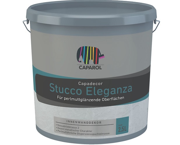 Capadecor Stucco Eleganza (Кападекор Штукко Элеганца): водно-дисперсионная декоративная штукатурка с эффектом мокрого шёлка, 2,5 л.