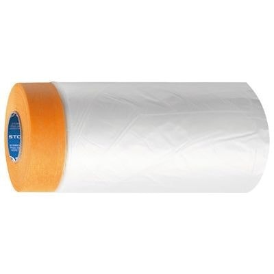 Укрывочная пленка с клейкой лентой STORCH CQ SunnyTOP NoCut 70 см, 33 м. На основе полиэтилена высокого давления (HDPE), толщина пленки 7 мкм, рвется ровно без ножа, стойкая к УФ до 8-ми нед., на основе рисовой бумаги и акрилатного клея. Арт. 48 82 70.